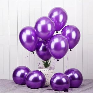 Parti Dekorasyonu 112pcs Set 32 ​​8ft Mavi Alüminyum Folyo Doğum Günü Salları Dekorasyonları Lateks Balon Asma Swirls Balonlar