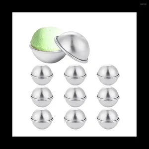 Baking Moulds 20 Pieces 10 Set DIY Metal Bath Ball Mold For Crafting Making Supplies 5.5X2.5cm