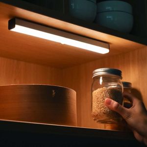 New Motion Sensor Night Wireless LED Light USB Rechargeable Wardrobe Cabinet Lamp For Home Closet Kitchen Bedroom Lighting