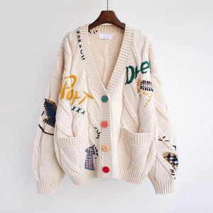 디자이너 옷 2021 여성 스웨터 겨울 가디건 캐시미어 블렌드 패션 고품질 3 색 의상 66