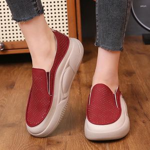 Casual Schuhe Frauen Wohnungen Plattform Sport Walking Kleid Faulenzer 2024 Sommer Gemütliche Atmungsaktive Runninng Zapatillas Mujer