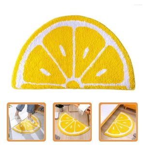 Carpets Fruit Carpet Semi Circle Rug Chair Mats Cushion Bedroom Welcome Polyester Door Outdoor Kitchen Decor