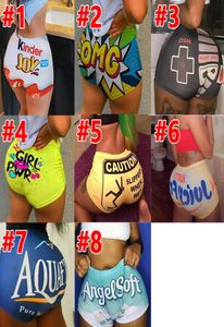 8 colors New Women039s shorts letter printed sexy fashion sports shorts Mini Sexy Workout clothes DHL CW10765713971