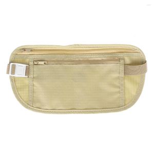 Sacos de cintura 1pc bolsa de viagem escondida compacta segurança dinheiro cinto saco bolso