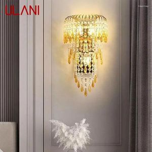 Lampa ścienna Ulani Współczesna kryształ halowy salon sypialnia sypialnia nocna luksusowy korytarz el korytarza