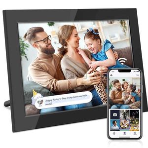 Porta-retratos digitais 32GB de memória 10,1 polegadas porta-retratos digital acrílico inteligente WiFi HD 1080P Porta-retratos digital com tela de toque com suporte para reprodução de vídeo 24329