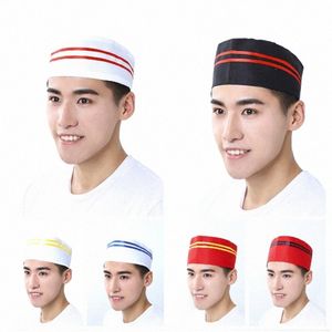 Японский стиль шеф-повар шляпа Gorro Cocinero суши костюм Kitche Ресторан повар униформа Кейтеринг Кондитерская общественное питание Рабочая кепка d7SS #