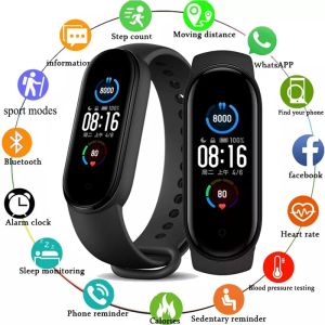 Smart Watch Waterproof Sport Smart Watch Men Kvinna Blodtryck Hjärtfrekvensmonitor Fitness Armband för Android iOS