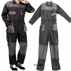 work Clothing Men Coverall Repairmen Strap Jumpsuit Worker Cargo Pants Durable Uniform Romper Ropa De Trabajo Hombre Bib Overall W3jF#