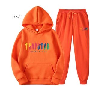 Trapstar Tracksuit Designer Hoodie Letter Printed Men's and Women's Multi-Color Warm Two-Piece Loose Fitting Hoodie Pants Jogging Set 100% Cotton 8970