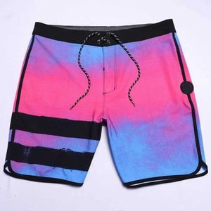 Mäns shorts Nya mode Bermuda Mens Swimming Trunk Surfing Pants Fast Drying Board Shorts Spandex Athletic Beach Shorts E862 J240328