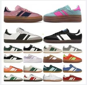 Sneakers designer casual skor djärva glödpuls mynta kärna svart vit solen super pop rosa nästan gula kvinnor sporttränare