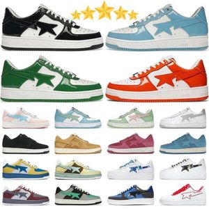 Scarpe casual Designer Star Scarpe casual per uomo Donna Sneakers Pelle verniciata Nero Bianco Blu Grigio Piattaforma da skateboard Jogging Scarpe da ginnastica da passeggio Scarpe sportive