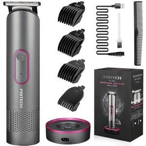 Trimmer Clippers Trimmer Pritech Wiederaufladbarer Haarschneider und Trimmer für Männer Frauen Elektrorasierer Rasierer Körperbart Friseur-Pflegeset