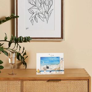 Frames 1 Pc Marine Style Wooden Po Frame Home-use Desktop Decorations (White)