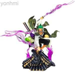 Anime manga 22cm Roronoa Zoro figurina One Piece Anime Action Figure Dzieci Toys Manga Manga Kids Cartoon Dolls PVC Dekoracja modelu 24329