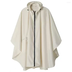 Płaszcz przeciwdeszczowy płaszcz deszczowy Kamica kobiety Wodoodporna odzież deszczowa dziewczyna deszczowa Poncho Cloak Beige Black