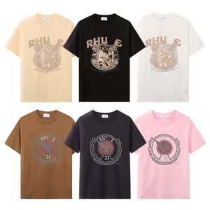 Mens Designer T-Shirt Luxury Brand Rhu T Shirts Mens Womens Short Sleeve Tees Summer Shirts Hip Hop Streetwear Tops Shorts Clothing Clothes Various Colors-17