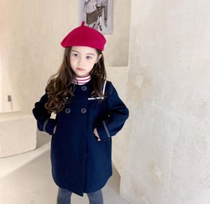 New Baby Girls Coat Autumn Fashion Solid Button Toddler Jacket Winter Children Outerwear2525271