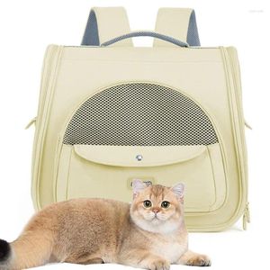 Cat Carriers Carrier Backpacks Ventilated Kitten Oxford Cloth Puppy Pet Bag For Travel Hiking And Outdoor Use