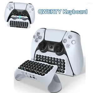 Controladores de jogo Controlador de teclado sem fio 3.5mm Chat Pad Bluetooth-compatível 3.0 para Sony PS5 Gamepad Mount Mini Teclado