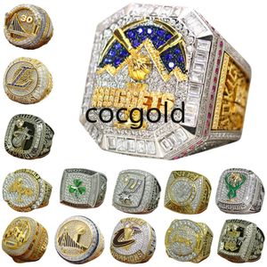 Designer World Basketball Championship Ring Luxury Pepite d'oro 14K Team JOKIC Champions Anelli per uomo Donna Star Diamond Sport Jewelrys