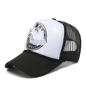 Caps de bola UNISSISEX Mesh Baseball Cap Pentagram Print Summer Sports Sports Sports Sports For Men Mulheres Snapback Chapéus Curvidos Caps de Hip Hop