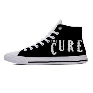 Schuhe Hot Cure Music Rock Band Robert Smith Die Mode lässige Stoff Schuhe High Top Leichtes atmungsaktives 3D -Druck Männer Frauen Sneaker