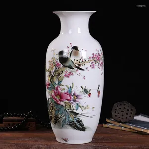 Vase Ceramics Flower Arranching Home Furnishingsリビングルーム飾る磁器の装飾品工芸品独創性フェスティバルギフト