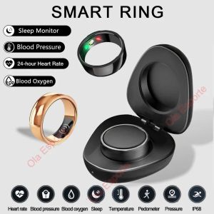 Smart Ring Newest Intelligent Wearable Device For Men Women Bluetooth Heart Rate Sleep Health Monitor Waterproof for IOS Android