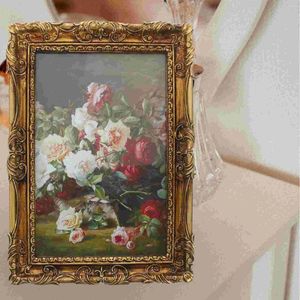 Frames Table Decor European Retro Resin Po Frame Style Ornaments Desk Small Picture Vintage Baby