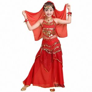 Childadult Bauchtanz-Kostüm-Sets Egypti Ägypten Bauchtanz-Kostüm Bollywood-Kostüm Ostindischer Dr. Bauchtanz F4n0 #