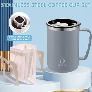 Muggar engångsbruk kaffeväska bärbar espressofilter te lätt att använda högkvalitativt bryggpapper