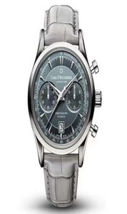 Carl F Bucherer Watch Marley Dragon Flyback Chronograph Gray Blue Dial Top Leather Strap Quartz Men039s Watch Watches for Men5375953