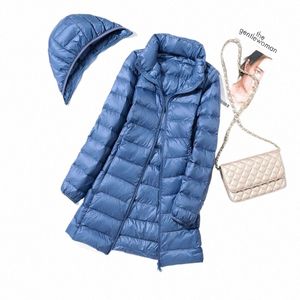 Women Hood Odłączane puffer kurtki 2023 Nowy jesień zima przenośna z kapturem z kapturem płaszcz podwójny zamek błyskawiczny parkas 7xl o8si#