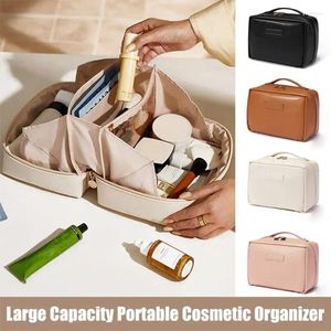 Aufbewahrungstaschen Frauen Kosmetiktasche Große Kapazität Reise Make-Up Pinsel Fall Tragbare Wasserdichte HandbagToiletries Organizer