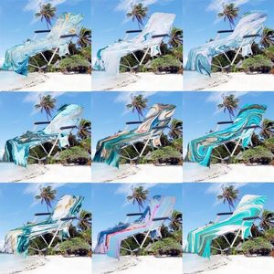 Stol täcker multifunktionell lat laze Lounger Beach Thanddue Marble Lounge Cover Bag Mate Holiday Garden utan