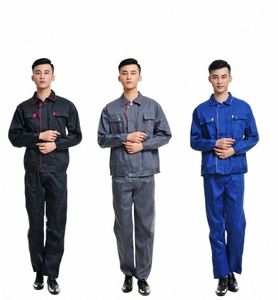 arbetskläder för män kvinnor mekanisk workshop coveralls arbetande uniformer arbetar kläder reparatör svetsning kostym hållbar 4xl n4g1#