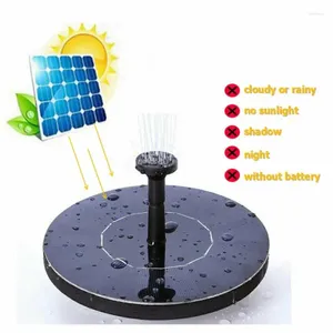 Garden Decorations Solar Fountain Bird Bath Pond Powered Decoration Floating Waterfall Pump