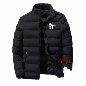 Kyokushin Karate Stampa Fi 2023 Nuovo Uomo Inverno Caldo Addensare Colore Solido Cott Comodo Lg Manica Tuta Cappotto q63H #