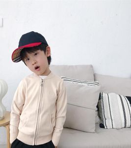 3 Colors Baby Boys Girls Sweater Jacket New Autumn Winter warm Knitted Sweater Kids Boy Zipper Knitwear Clothes189K1935996