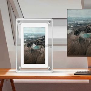 Digital Photo Frames 7 Inch Acrylic Digital Photo Frame IPS Screen Vertical HD 1080P Display Electronic Video Picture Frame Battery-powered 24329