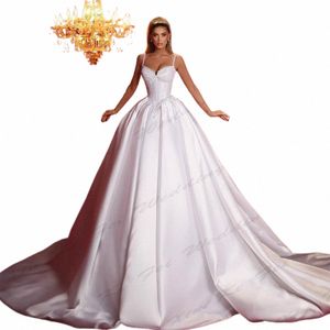 Sexy Backl Sereia Casamento Dres Elegante A Linha Fora Do Ombro Sleevel Fluffy Princ Estilo Simples Mop Vestidos De Noiva W6KG #