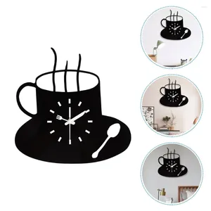 Wall Clocks Clock Stylish Hanging Decor Mute Decorative Home Acrylic Wall-mounted Coffee-looking