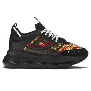 Sneakers con plateau da donna Designer Chain Reaction scarpe da uomo di lusso Gomma scamosciata Triple Bianco Oro Nero Bluet Rosso Ciliegia Marrone Arancione Blu scarpe da ginnastica casual da uomo 36-45