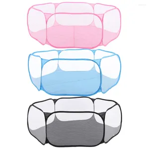 Cat Carriers Portable Playpen Transparent Puppy Cage Folding Tent For Small Pet