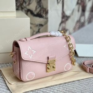 Fashion French brand Women's Luxury Designer New Ice-Cream Color Cowhide Small Messenger Bags Women's Handbag Shoulder Bag Crossbody Bag Chain Underarm Purse 21CM