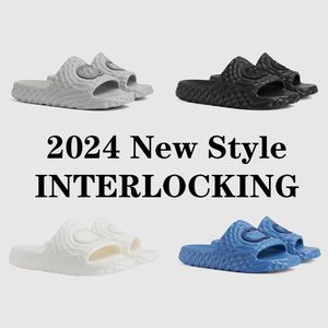 Summer Designer Interlocking Slide Sandal Interlocking High Quality Foam Slipper Cut Sliding Sandals Men Rain Sports Slipper Women Beach Sandals Size 35-45