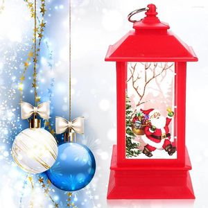 Titulares de vela Old Fashioned Elder Table Top Decor Christmas Village Iluminado Lanterna Decorativa