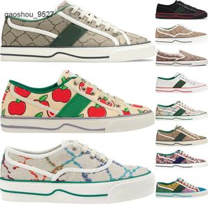 Canvas Men Black Gglies Luxury Apple Women Plateforme Tennis Leather Low 1977 Denim Sneaker Fashion Designer Ebony Floral Shoes Print för Flat Casual T Aebj